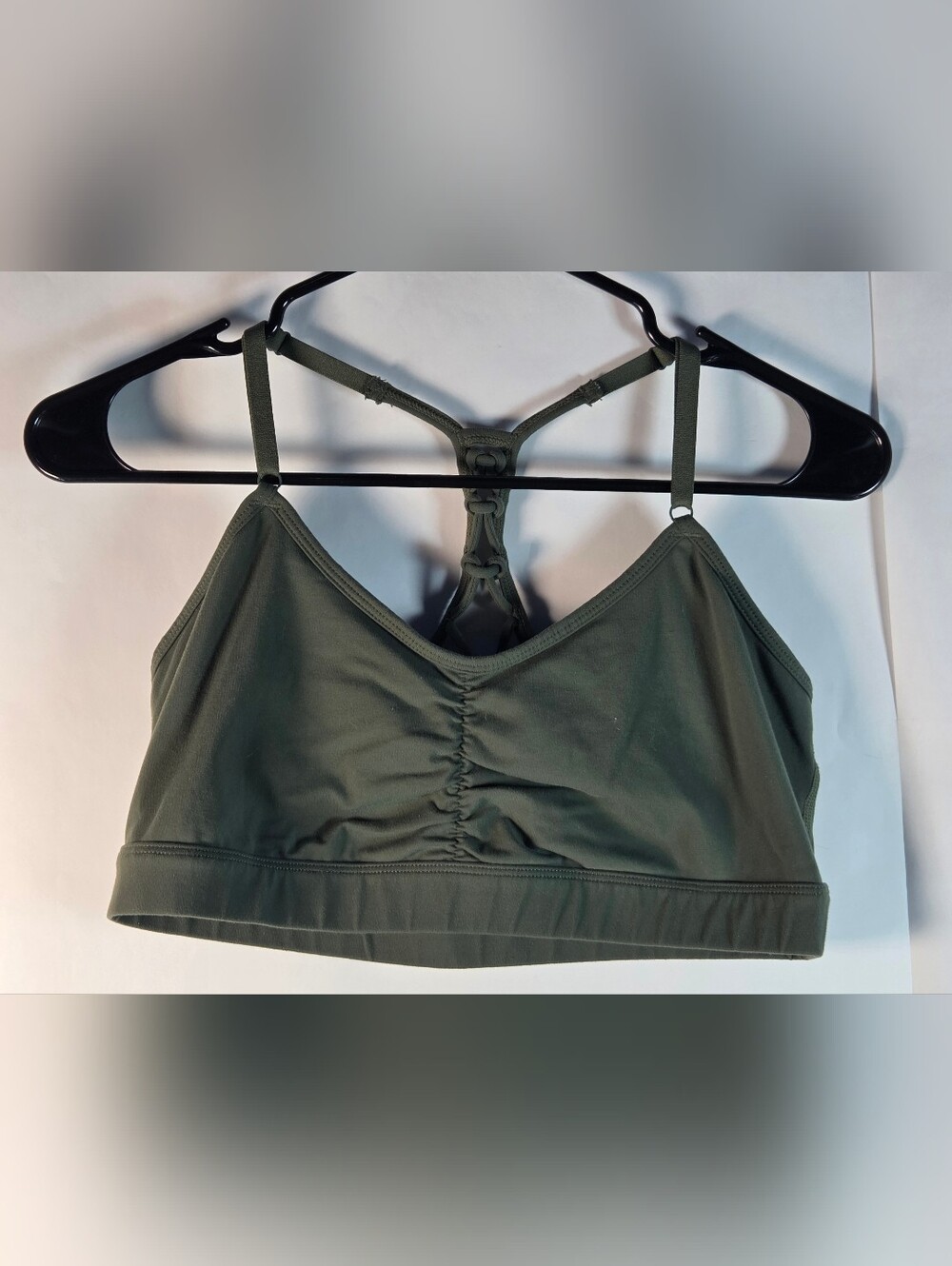 Prana Olive Green Racerback Sports Bralette
